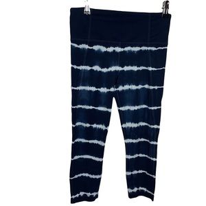 ATHLETA Blue tie dye leggings women’s size medium